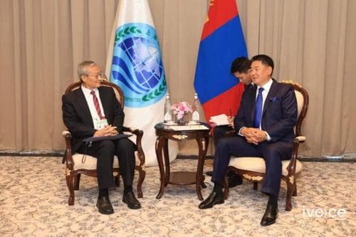 Монгол Улсын Ерөнхийлөгч У.Хүрэлсүх ШХАБ-ын Ерөнхий нарийн бичгийн дарга Жан Мин-тэй уулзав