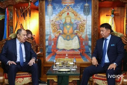 Монгол Улсын Ерөнхийлөгч У.Хүрэлсүхэд ОХУ-ын Гадаад хэргийн сайд С.В.Лавров бараалхав